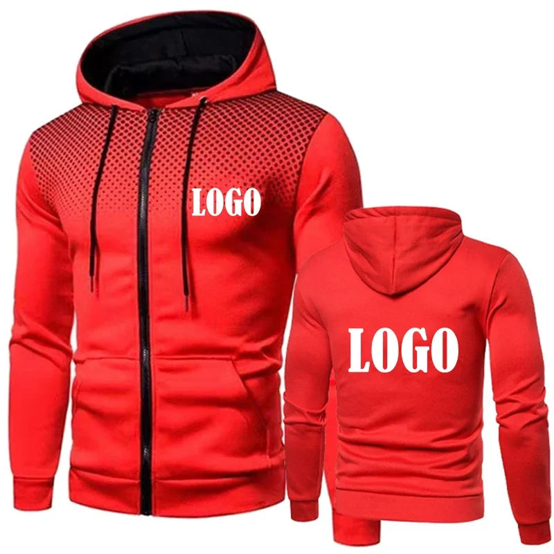 Nouvelle mode personnalisée hommes à capuche décontracté veste à glissière coton laine sweat à capuche chaud vêtements de sport de haute qualité Hip Hop vêtements de sport