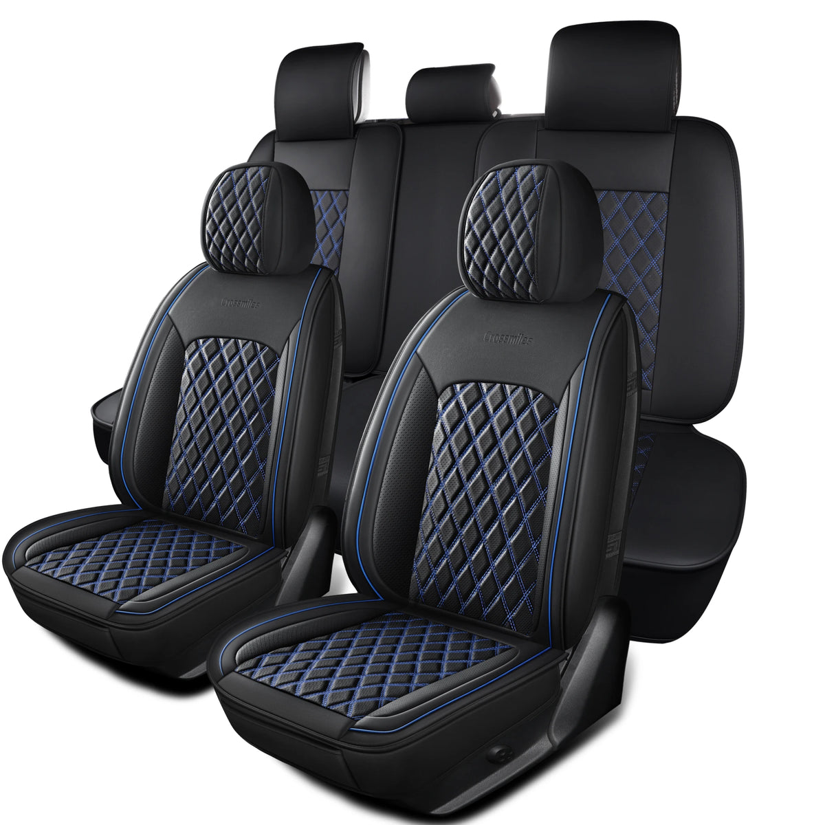 5 pièces housse de siège de voiture en cuir protecteur siège imperméable housses de siège automobile ensembles complets respirant ajustement universel couverture de sièges complets