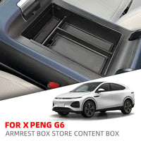 Boîte de rangement d'accoudoir de voiture pour Xpeng G6 X Peng, boîte de rangement de Console centrale, plateau de conteneur, accessoires d'intérieur