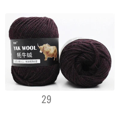 Fil épais de laine de cachemire Yak pour tricoter, écharpe de pull au Crochet, fil de laine mélangée mérinos tricoté de haute qualité