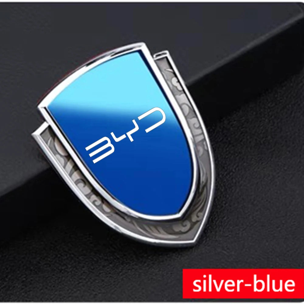Autocollant de Badge d'emblème latéral de fenêtre de coffre de voiture en métal pour BYD Atto 3 Act 3 Tang F3 E6 Dmi Yuan plus Song plus ev f0 f3 Qin Pro