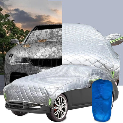 Juste de voiture universelle en coton contre la grêle, couverture complète extérieure, protection contre la pluie, le soleil, les UV, adaptée à diverses conditions météorologiques défavorables