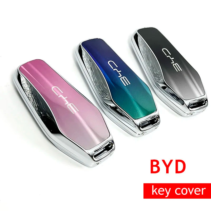Étui pour clé en métal pour BYD Seal U Atto 3 Sealion 6 07 King Song Plus Han EV Dolphin, support de télécommande, accessoires de voiture