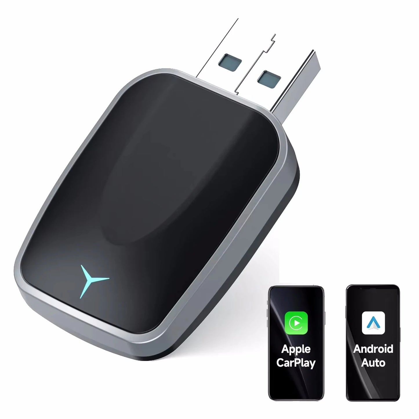 Carplay AI Box sans fil 2 en 1, Android Auto Plug And Play, Applicable à convertir la voiture d'origine, Wired Carplay en sans fil, nouveauté 2026