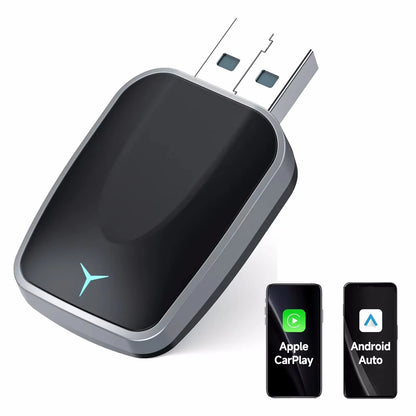 Carplay AI Box sans fil 2 en 1, Android Auto Plug And Play, Applicable à convertir la voiture d'origine, Wired Carplay en sans fil, nouveauté 2026