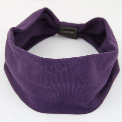 1 pièce coton, Yoga, bord large, élastique, couvre-chef, tissu large, accessoires pour cheveux, bandeaux, cartes pour cheveux, couvre-chef
