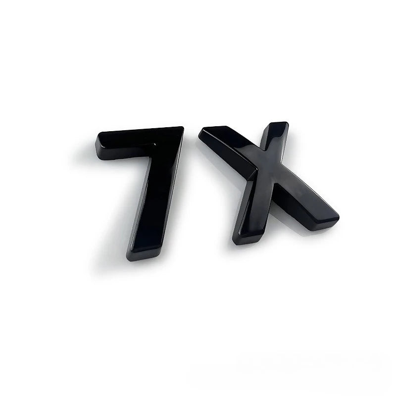 Étiquette autocollante en alliage de Zinc pour voiture Zeekr 7X, emblèmes de queue arrière, Modification du Logo de voiture, accessoires de décoration
