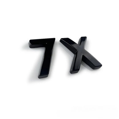 Étiquette autocollante en alliage de Zinc pour voiture Zeekr 7X, emblèmes de queue arrière, Modification du Logo de voiture, accessoires de décoration