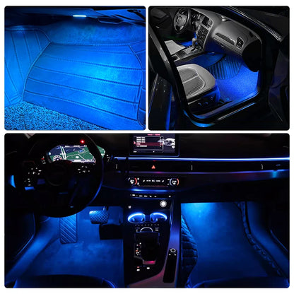 Lampe de plancher LED RVB pour voiture, Audi, VW, Skoda, Seat, Porsche, accessoires auto, décoration intérieure, escales, lumière décorative