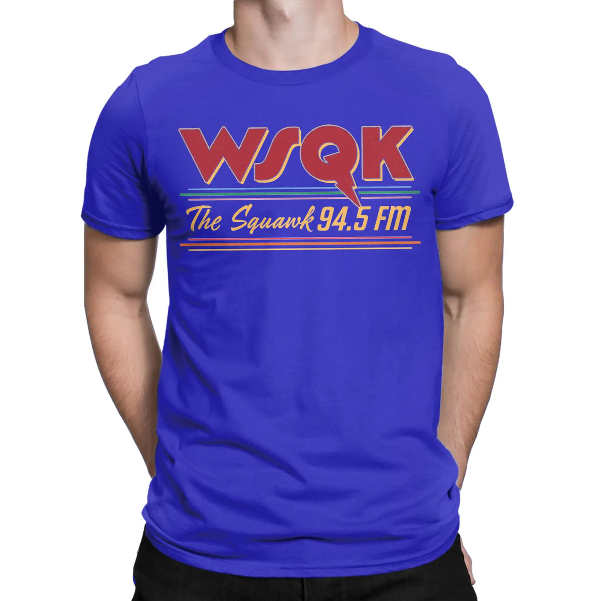 T-Shirt homme WSQK The Squawk drôle pur coton t-shirts à manches courtes Dustin Henderson T-Shirt col rond hauts cadeau d'anniversaire