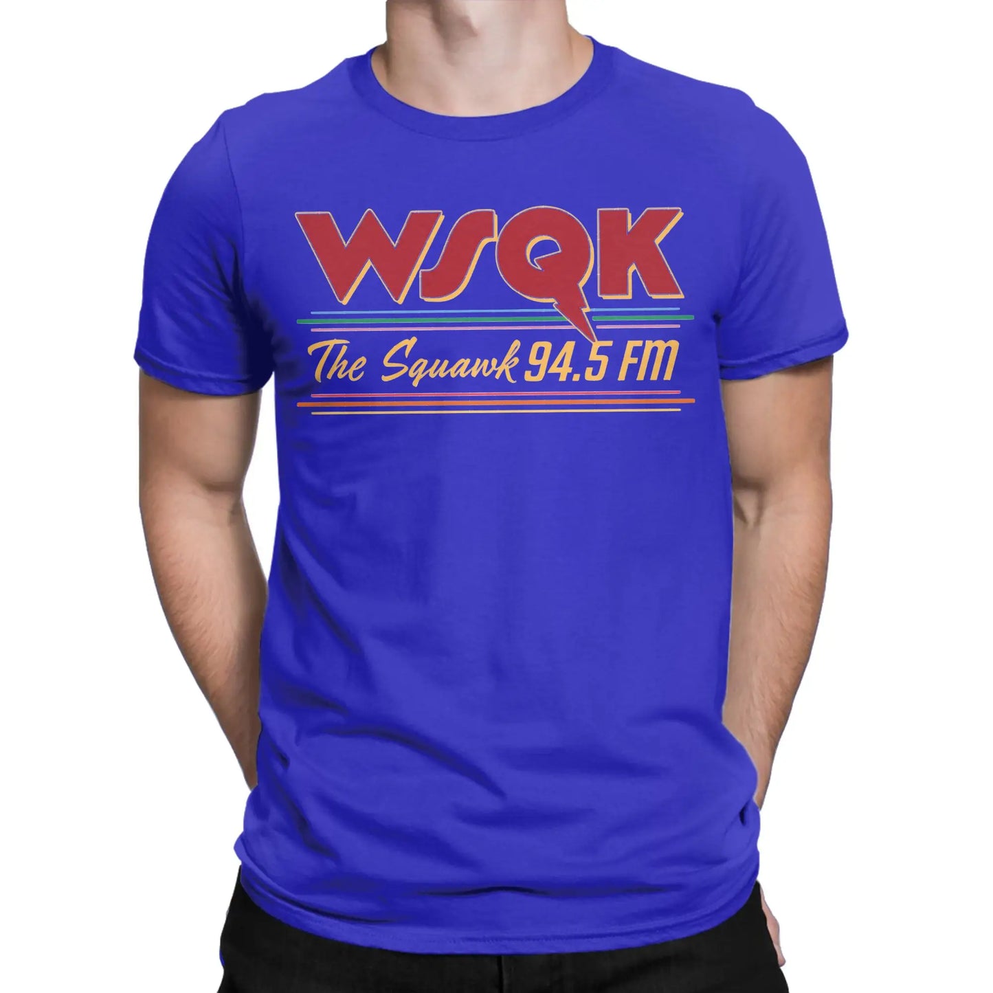 T-Shirt homme WSQK The Squawk drôle pur coton t-shirts à manches courtes Dustin Henderson T-Shirt col rond hauts cadeau d'anniversaire