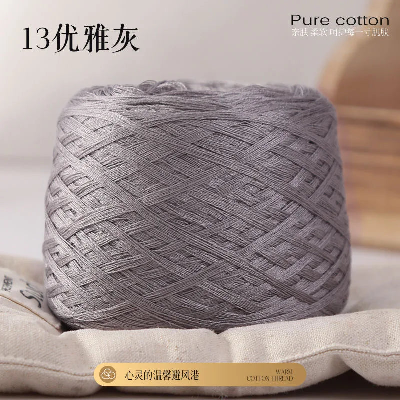 Fil de coton de bambou 100g pour tricoter le fil de coton, ligne Croche, tissu en soie de styliste, frais en été, fil pour bébé tricoté
