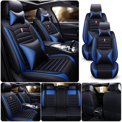 1pcs All inclusive seat cover full leather car seat cushion single seat driver and passenger seat cover all season universal pad