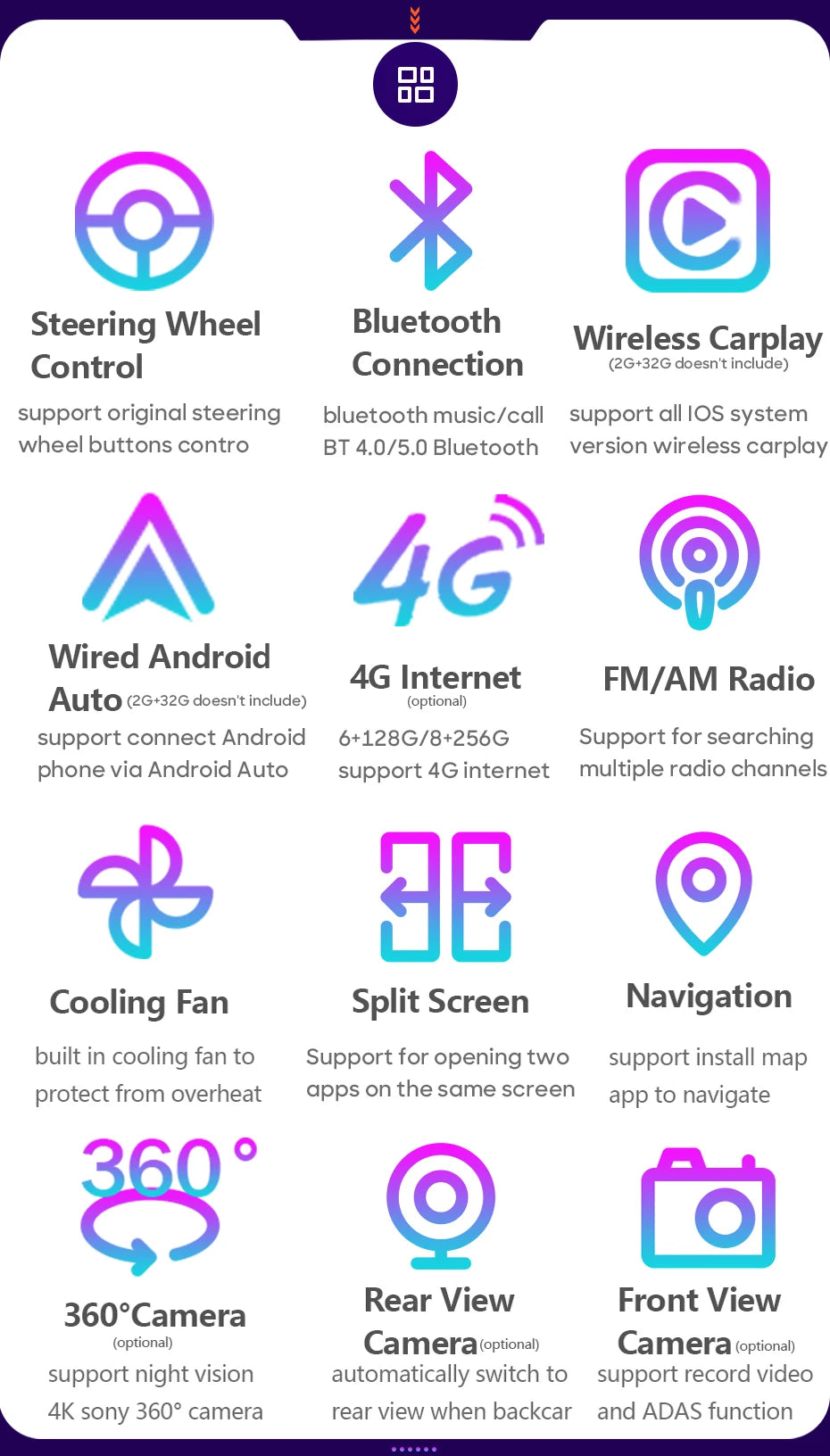 Autoradio Carplay pour Peugeot 407 2004-2011 Android 15 Navigation GPS Android Auto stéréo Android 15 vidéo 2K BT 4G No 2din DVD