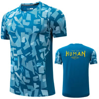 Chemises de sport à manches courtes pour hommes, t-shirt à séchage rapide, respirant, course à pied, jogging, entraînement de gym 3D, impression de lettres, mode