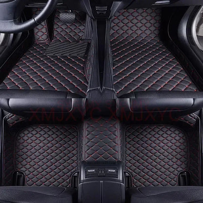 Tapis de Sol de Voiture 3D Personnalisé en Cuir Artificiel, Accessoires d'Nikpour KIT 2008, 2014, 2019, 3008, 4008, 2017-2023