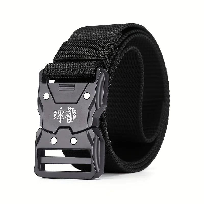 Ensemble de 2 pièces de nouvelle ceinture de taille pour hommes, ceinture décontractée à boucle à dégagement rapide, adaptée au cyclisme, à l'escalade, à la pêche, au golf et aux autres s