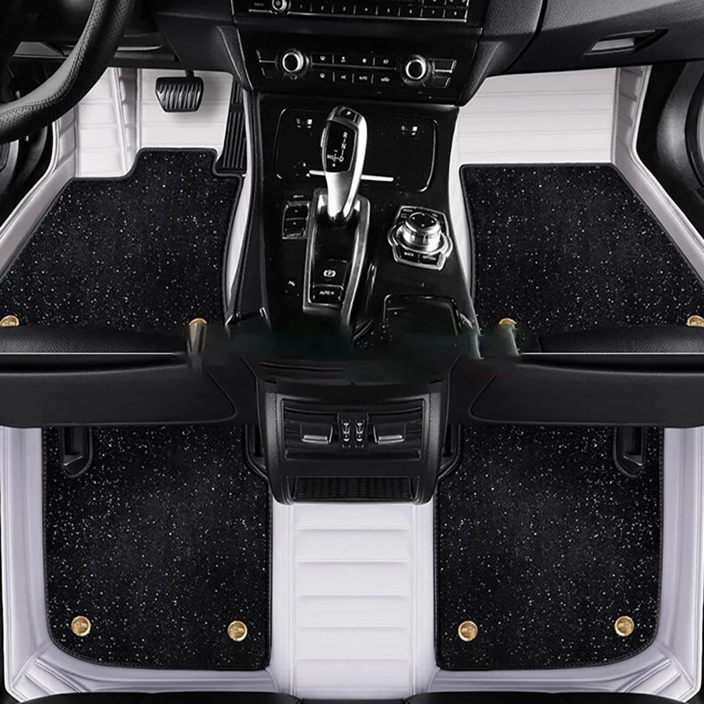 Tapis de sol de voiture personnalisé Double couche 5D, pour Mitsubishi Pajero Sport, accessoires de voiture, doublures de sol