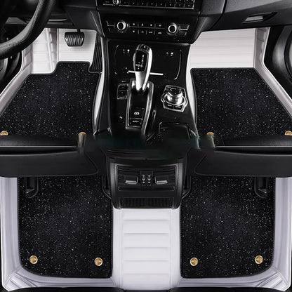 Tapis de sol de voiture personnalisé Double couche 5D, pour Mitsubishi Pajero Sport, accessoires de voiture, doublures de sol
