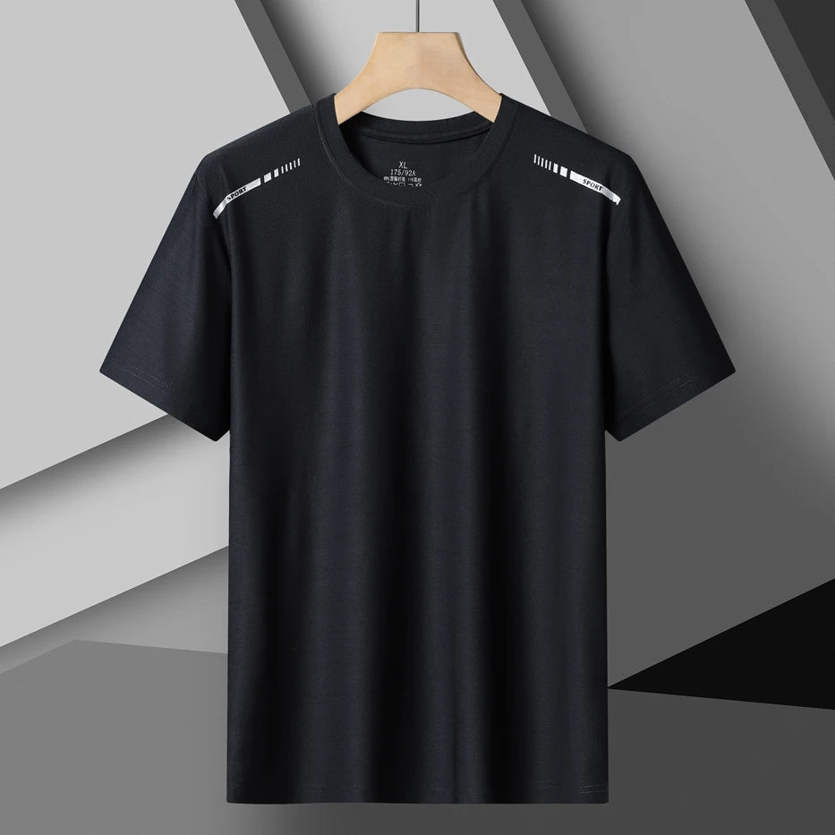 T-Shirt de course réfléchissant pour femmes, haut de Sport en soie glacée à haute élasticité, respirant, à séchage rapide, pour l'été, Cool, T-Shirt actif à manches courtes