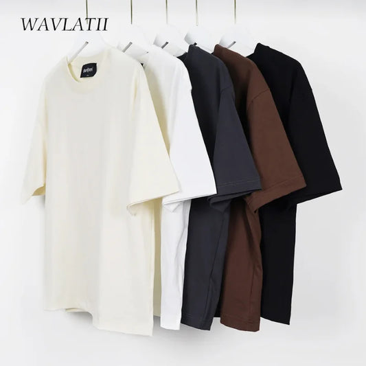 100% coton hommes femmes été T-shirt ample à manches courtes décontracté basique T-Shirt col rond couleur unie respirant unisexe hauts