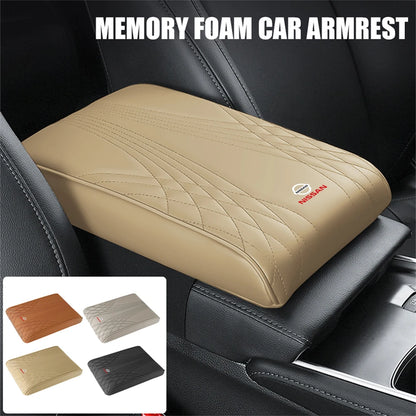 Coussin de protection pour accoudoir de voiture en cuir PU, mousse à mémoire de forme, pour console centrale, pour Nissan Nismo Qashqai, 1 pièce
