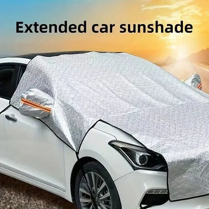 Bouclier de neige de la voiture, pare-soleil, équipement avant du pare-soleil, bouclier de neige épaissi et allongé, avant anti-gel d'hiver