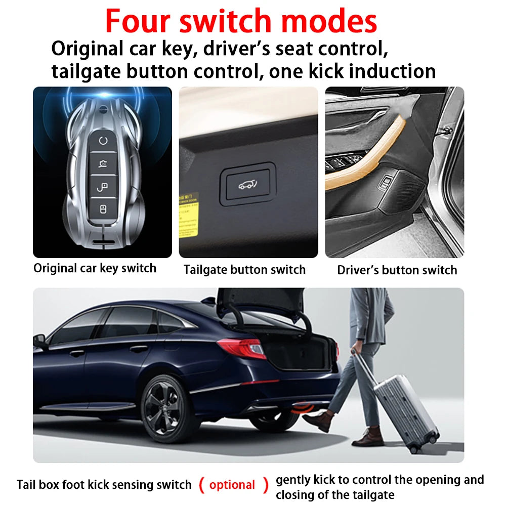 ZhuCamX-Hayon élévateur électrique automatique pour voiture, système d'assistance de hayon pour BYD Yuan Song Plus Seal U Sealion 6 Atto 3 2020 ~ 2024