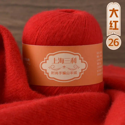 Fil de cachemire mongol chaud 100 g/ensemble, 3 plis, pour pull, gants, Crochet, écharpe à tricoter, fil de laine, doux pour la peau, uni, 100%