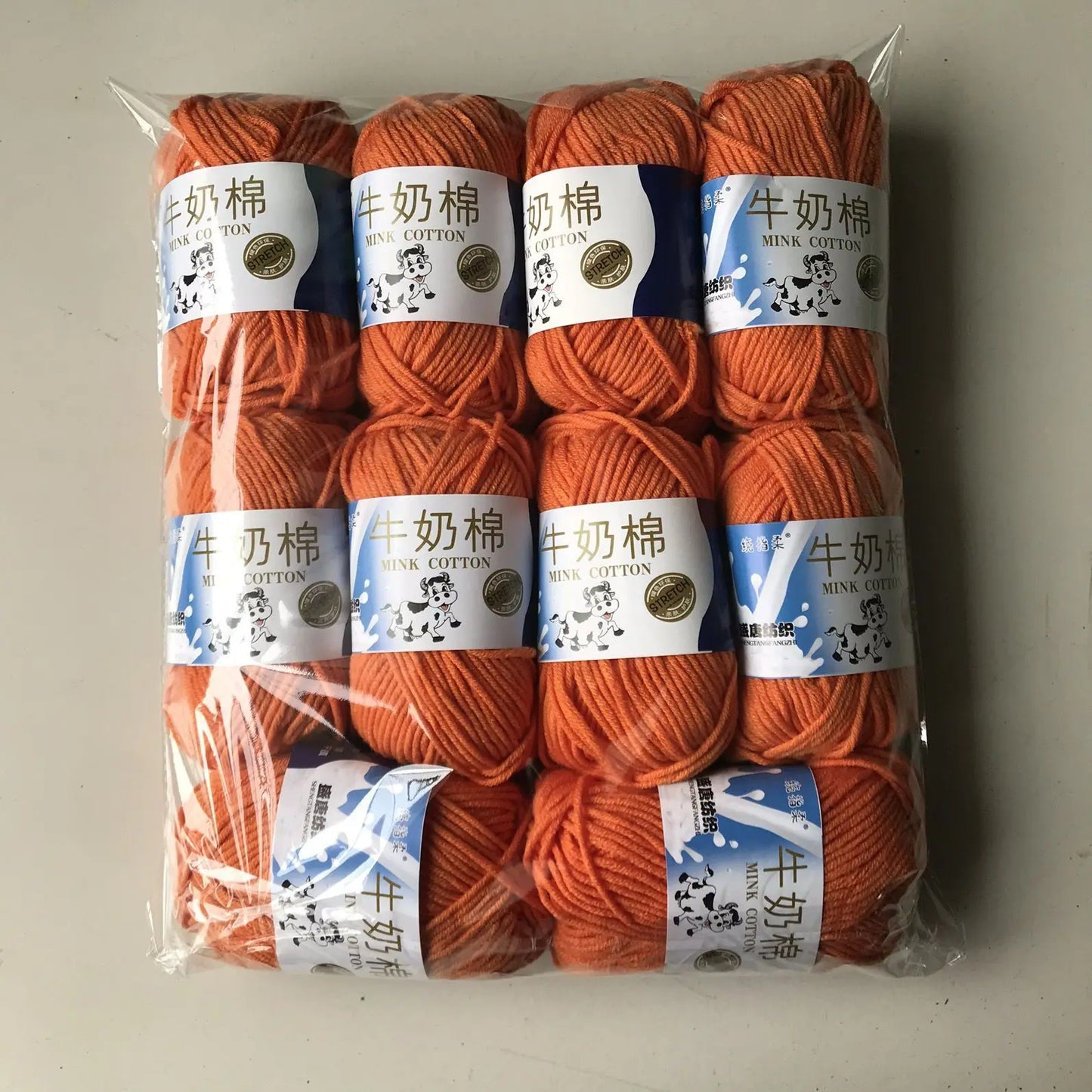 Fil de laine et de coton au lait, 500g, fil au Crochet pour écharpe tricotée à la main, pull, sacs de poupées, bricolage, fournitures de tricot au Crochet, 10 pièces/lot