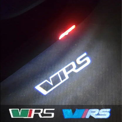 Lumières de courtoisie de bienvenue pour porte de voiture, 2 pièces, projecteur fantôme, lampes d'ombre pour Logo Skoda VRS Octavia A5 MKII 2006 2008 – 2013, accessoires