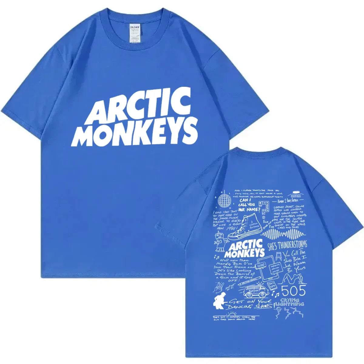 Arctic Monkey Lyrics Limited Design Graphic T Shirts pour femmes, T-shirt en coton, Rock Respzed, Harajuku, Hip Hop Trend Économie, Mode