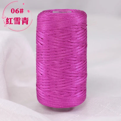 Fil de Crochet d'été en Satin, 100g/bobine, sangle conçue, fil fantaisie mélangé pour bricolage, chapeau, sac à main, pull, chapeau, 1 pièce