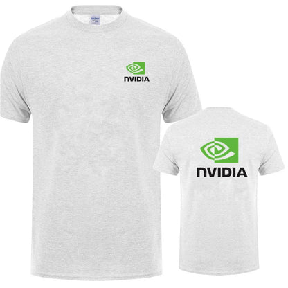 تي شيرت Nvidia رجالي صيفي بأكمام قصيرة قطن Nvidia تي شيرت رجالي كبير الحجم LH-033