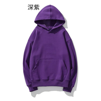 Pull en peluche à épaules dénudées pour hommes, Logo personnalisé, ample, couleur unie, grande taille, Hip-hop, rue, pull vierge