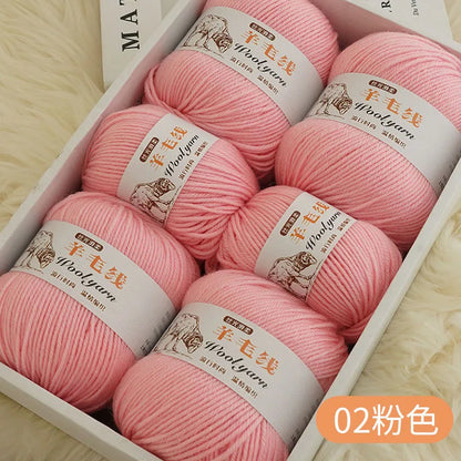 Fil de laine mélangé au Crochet de qualité supérieure, pour pull, écharpe, fil épais, 4 plis, 3 pièces x 100g = 300 grammes