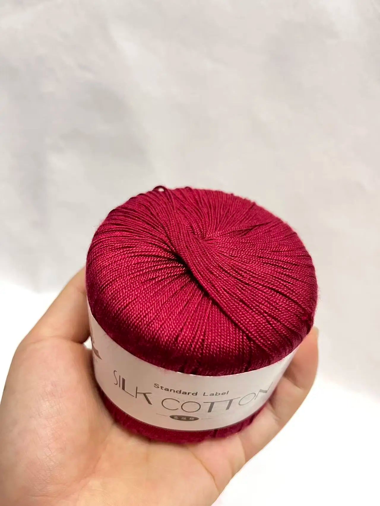 Nouveau 2 pièces noël soie dentelle coton lait Crochet fil bébé tricoté à la main chaud doux fil à tricoter pour le tricot à la main