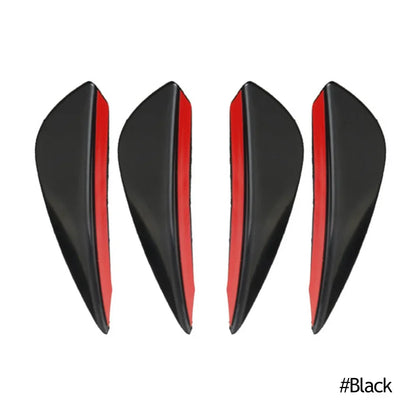 4/6 pièces voiture pare-chocs avant lèvre décoration diffuseur séparateur ailerons corps Spoiler Canards Valence menton voiture Tuning Canard décor