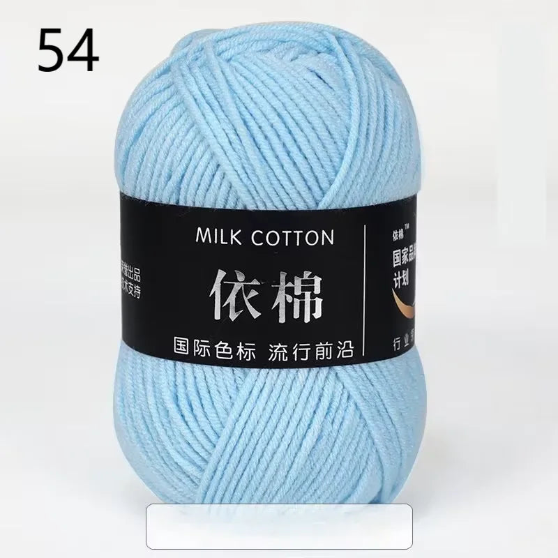 Nouveau 5 pièces 250g lait coton tricot laine fil couture teint Lanas pour Crochet artisanat pull chapeau poupées couture tricot outils