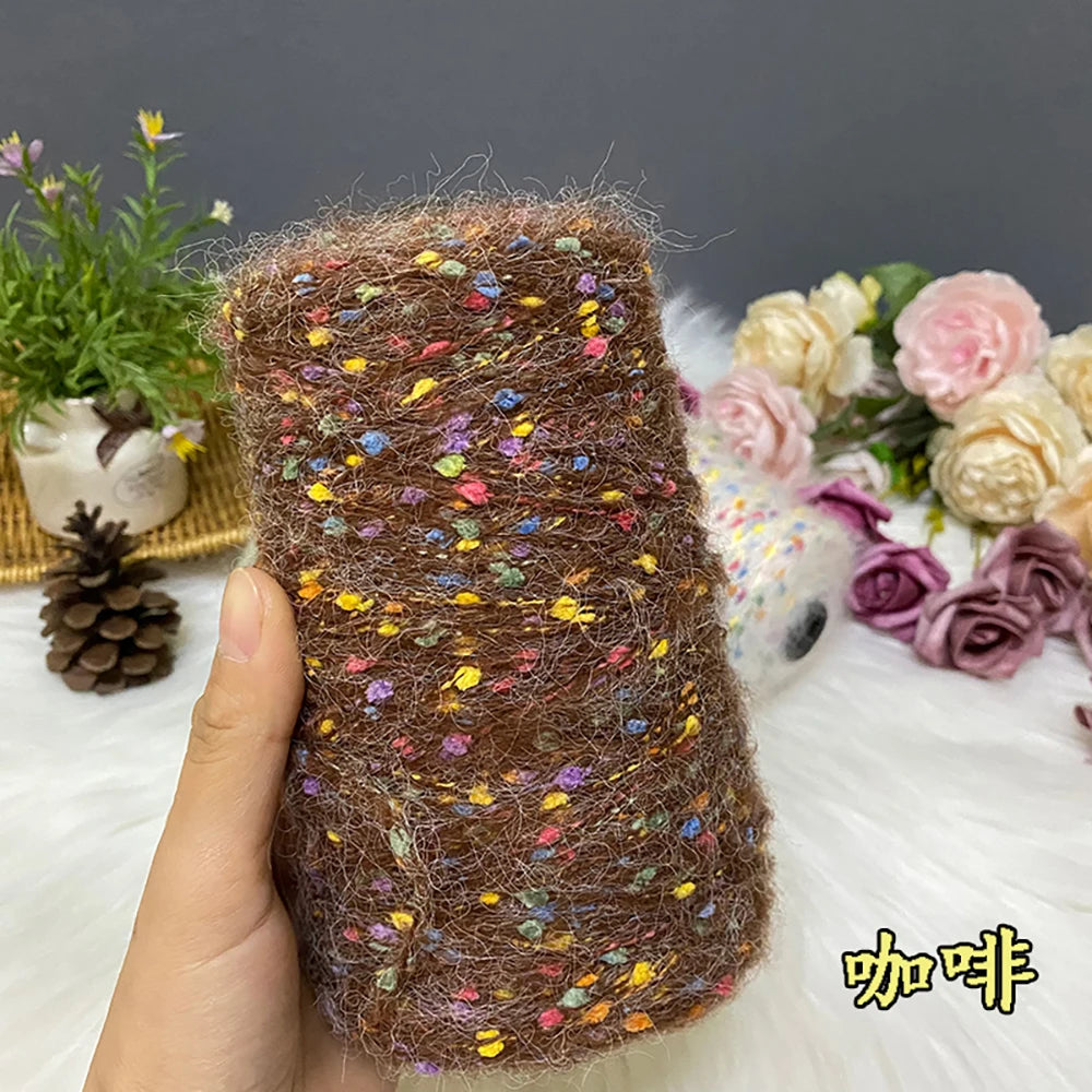 250G/groupe bonbons haricots Mohair doux moyen épais laine tricot écharpe pull automne et hiver à la main laine fil Crochet fil