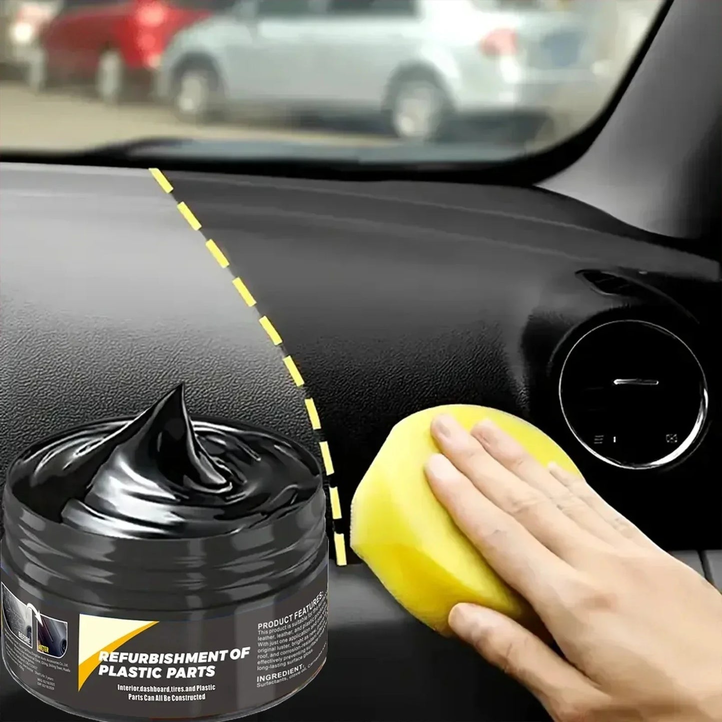 Pâte de réparation pour l'intérieur des voitures SL12, cire de polissage pour plastiques intérieurs et extérieurs, réparation des rayures, également adaptée aux pneus