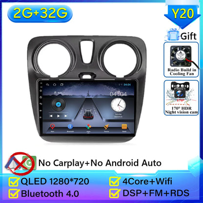 Pour Renault Dokker Lodgy Dacia 2012-2020 autoradio Android 15 Navigation GPS Android Auto Carplay Android Auto vidéo pas de 2din DVD