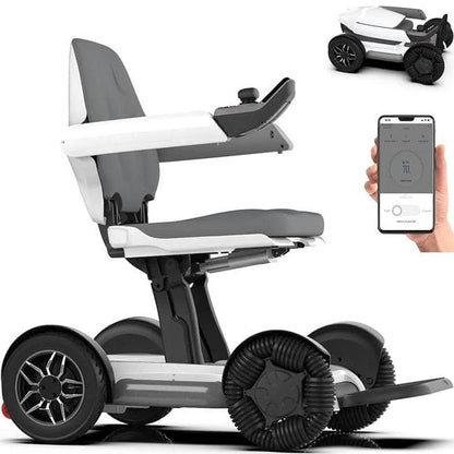 Automatique Bluetooth télécommande Portable tout Terrain voyage pliant Robot intelligent fauteuil roulant électrique fauteuil roulant électrique pliable