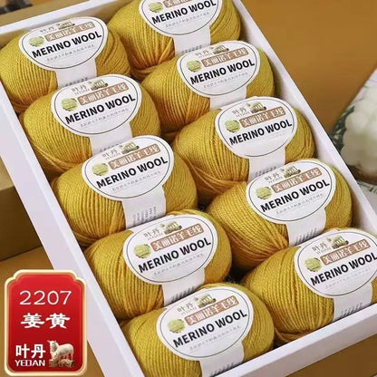 Fil de laine doux à 3 plis, 500 g/ensemble, pour crochets, chapeau d'hiver, pull, écharpe, châle, manteau, Cardigan, bricolage, confortable, chaud et moelleux, fil rouge pour bébé