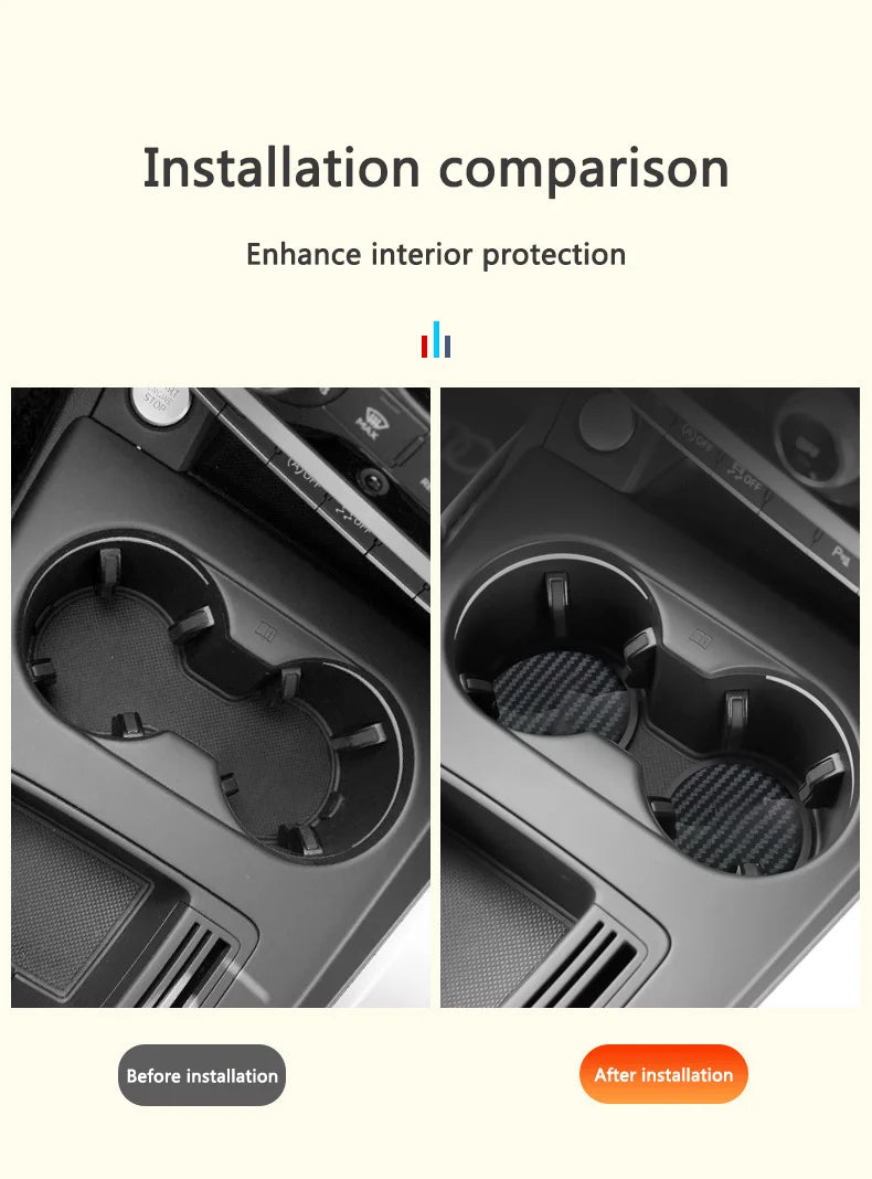2 قطعة من ألياف الكربون مانعة للانزلاق لسيارة شيري أومودا C5 C3 E5 BX EX 2022 2023 2024 2025، إكسسوارات السيارة