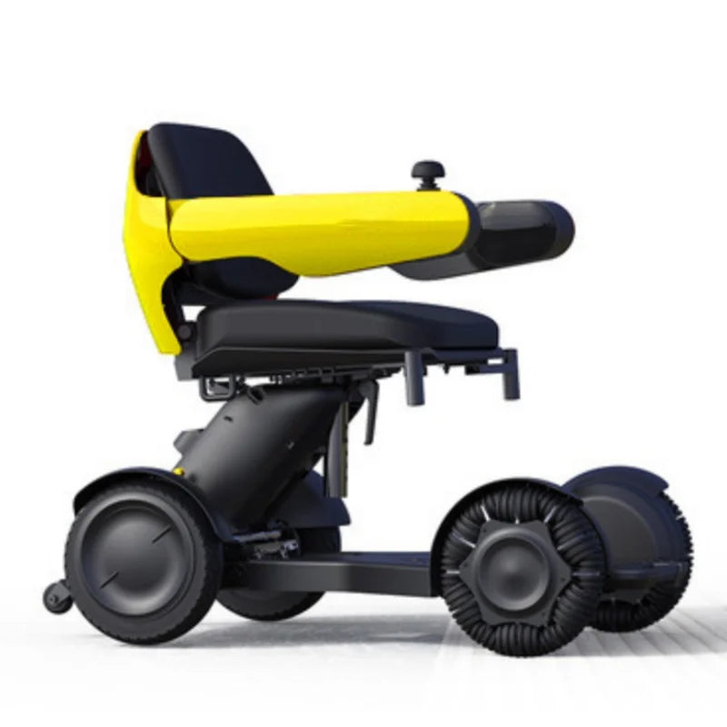Fauteuil roulant électrique intelligent haut de gamme avec télécommande, conception pliante automatique pour personnes âgées et handicapées