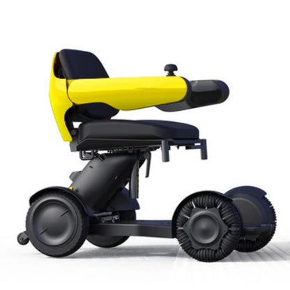 Fauteuil roulant électrique intelligent haut de gamme avec télécommande, conception pliante automatique pour personnes âgées et handicapées