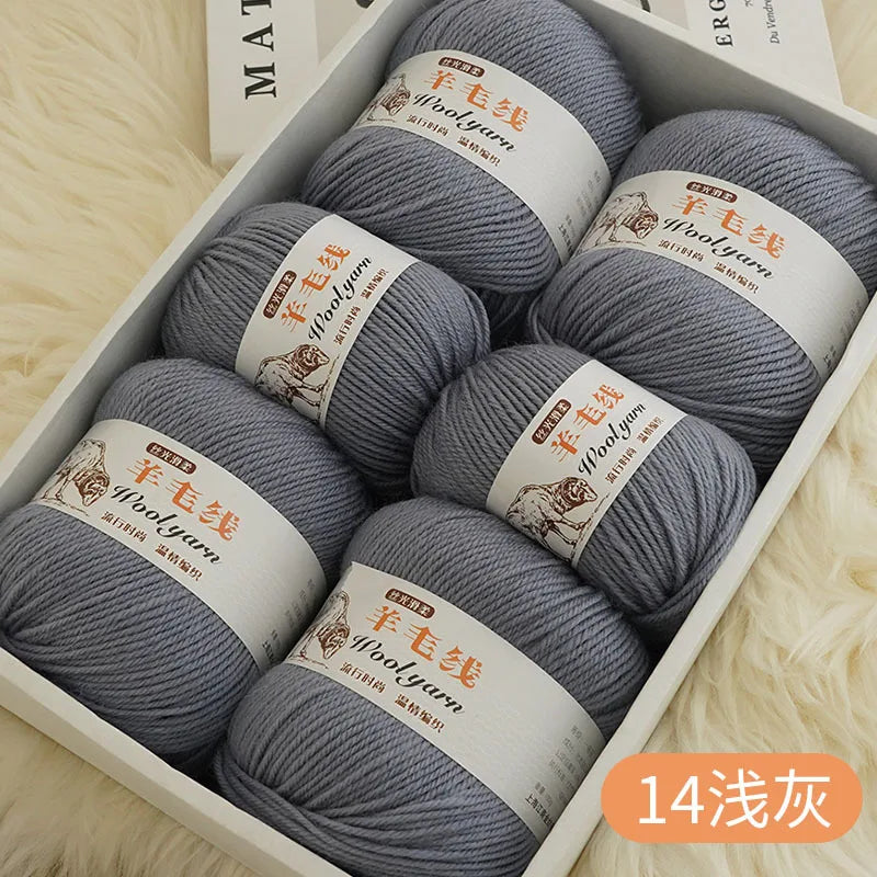 Fil de laine mélangé au Crochet de qualité supérieure, pour pull, écharpe, fil épais, 4 plis, 3 pièces x 100g = 300 grammes