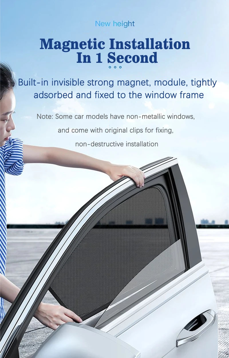Pare-soleil de voiture pour BYD Sealion 7 Sealion 07 EV 2024 2025 2026 2027, coussin Anti-UV, rideau de fenêtre, pare-soleil, couverture d'accessoires automobiles