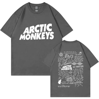 Arctic Monkey Lyrics Limited Design Graphic T Shirts pour femmes, T-shirt en coton, Rock Respzed, Harajuku, Hip Hop Trend Économie, Mode